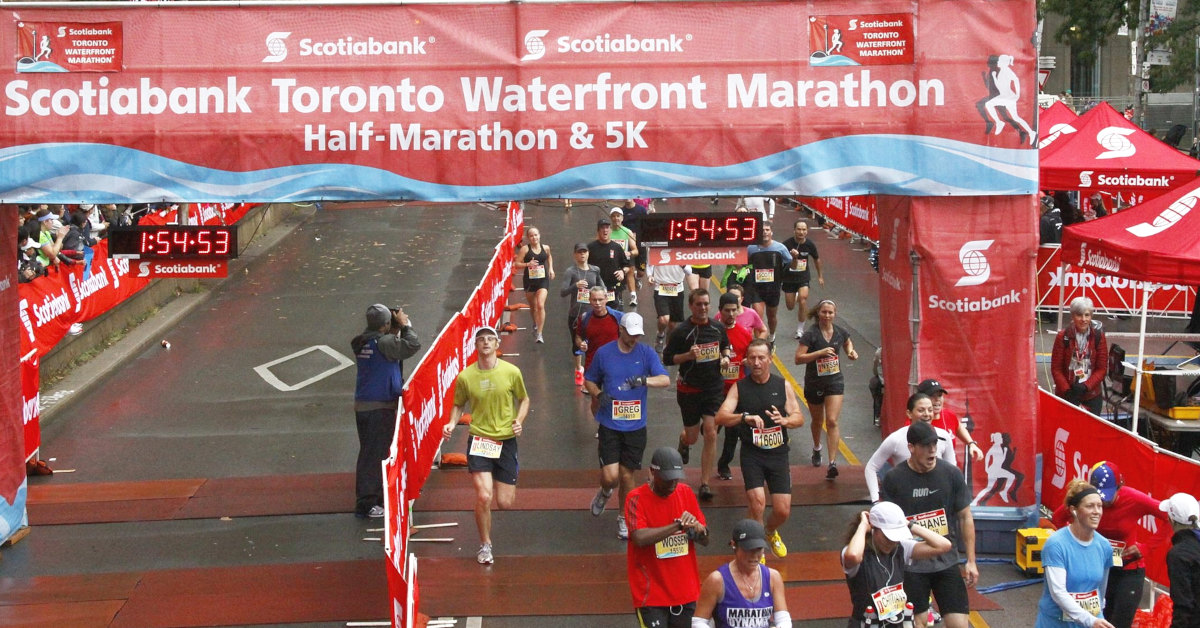 2012 Waterfront Marathon Finish