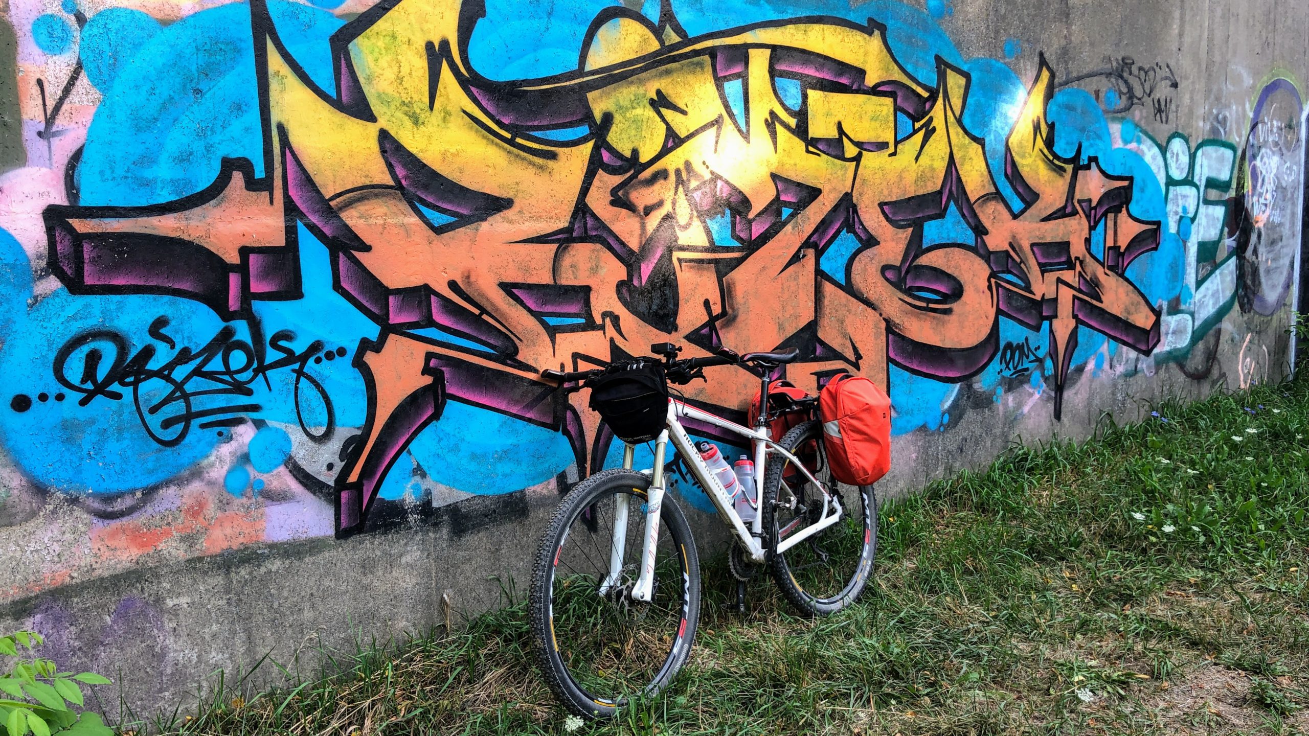 Entering Brantford via the Hamilton Brantford rail trail