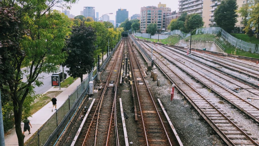 Crossing the Tracks on the Beltline Trail