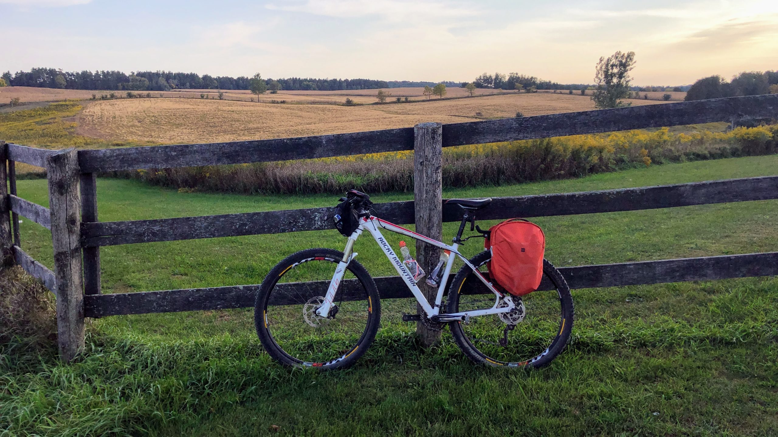 A view of the country while taking my final rest stop of the day.