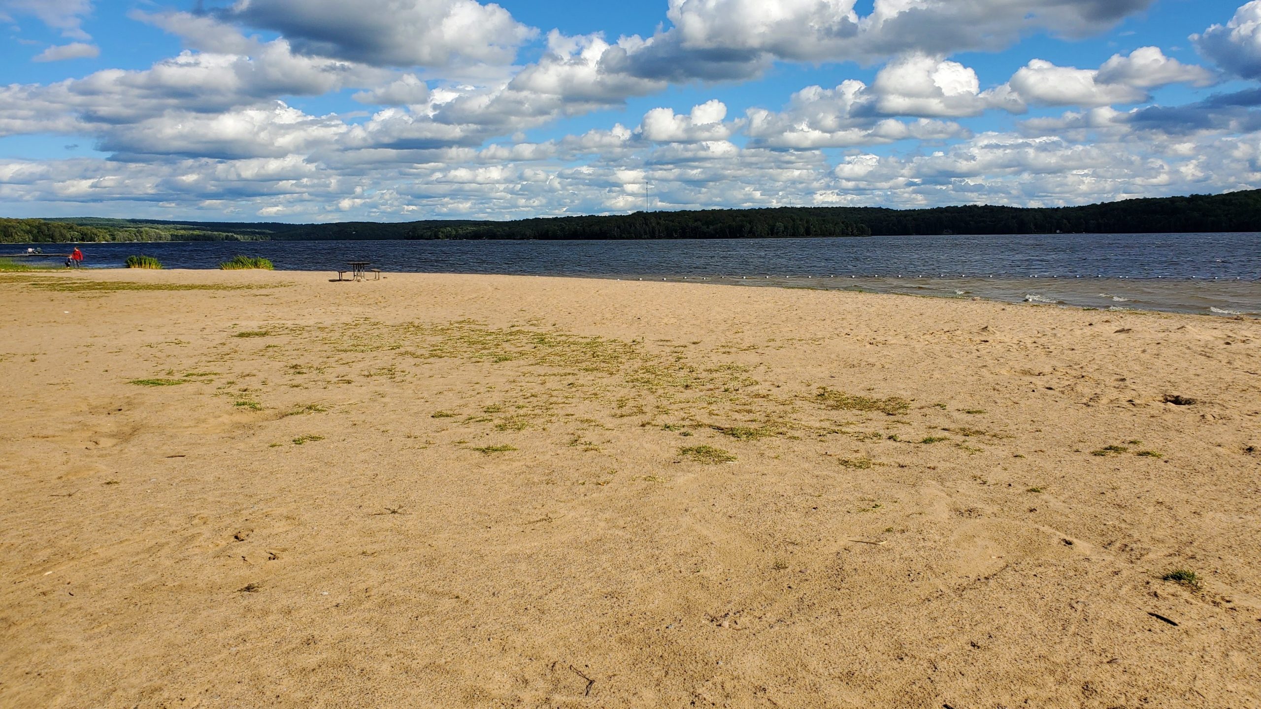 View of Putts Point Beach for my Restoule Provincial Park Review