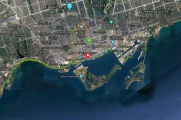 Cory Kawa - 2020 Scotiabank Toronto Waterfront Virtual Marathon Route