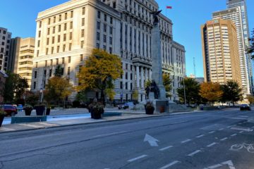 Unlike Last Year, University Ave. Was Empty As I Lined up for the 2020 Toronto Waterfront Marathon