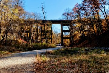 Photo of the Rail Bridge over David Balfour Park