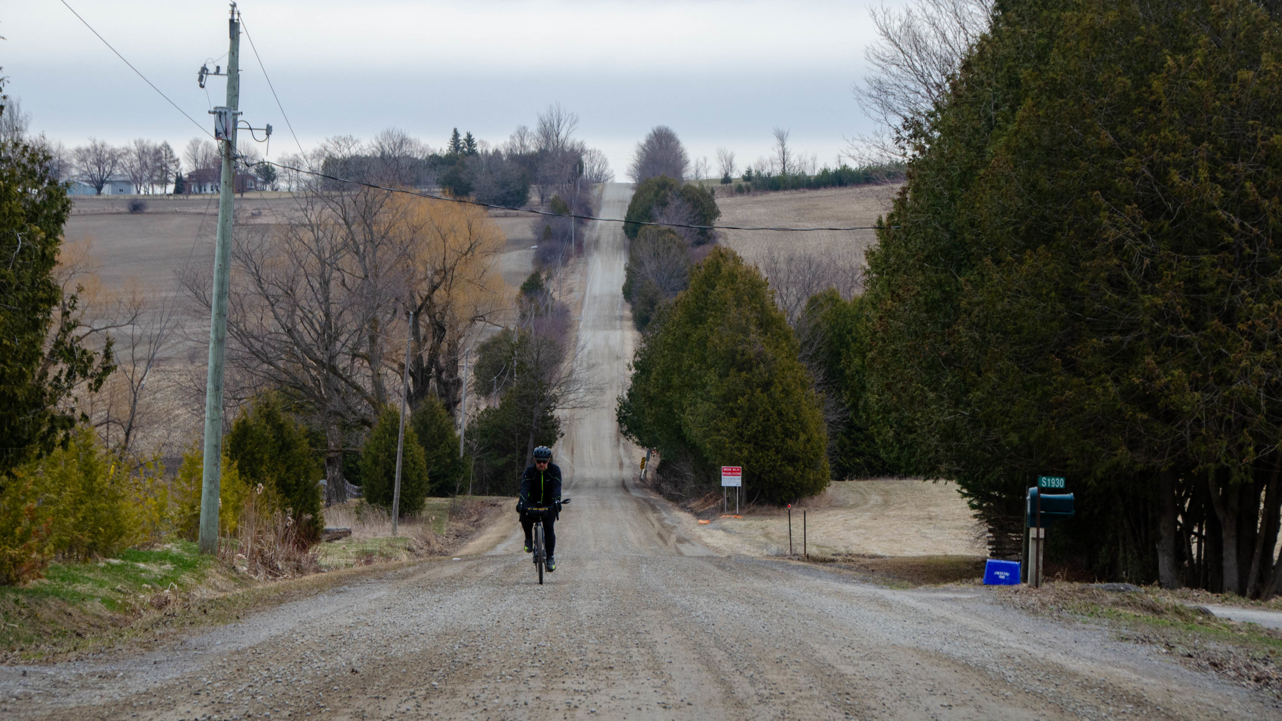 Mike Riding Up Concession Road 2 North of Port Perry