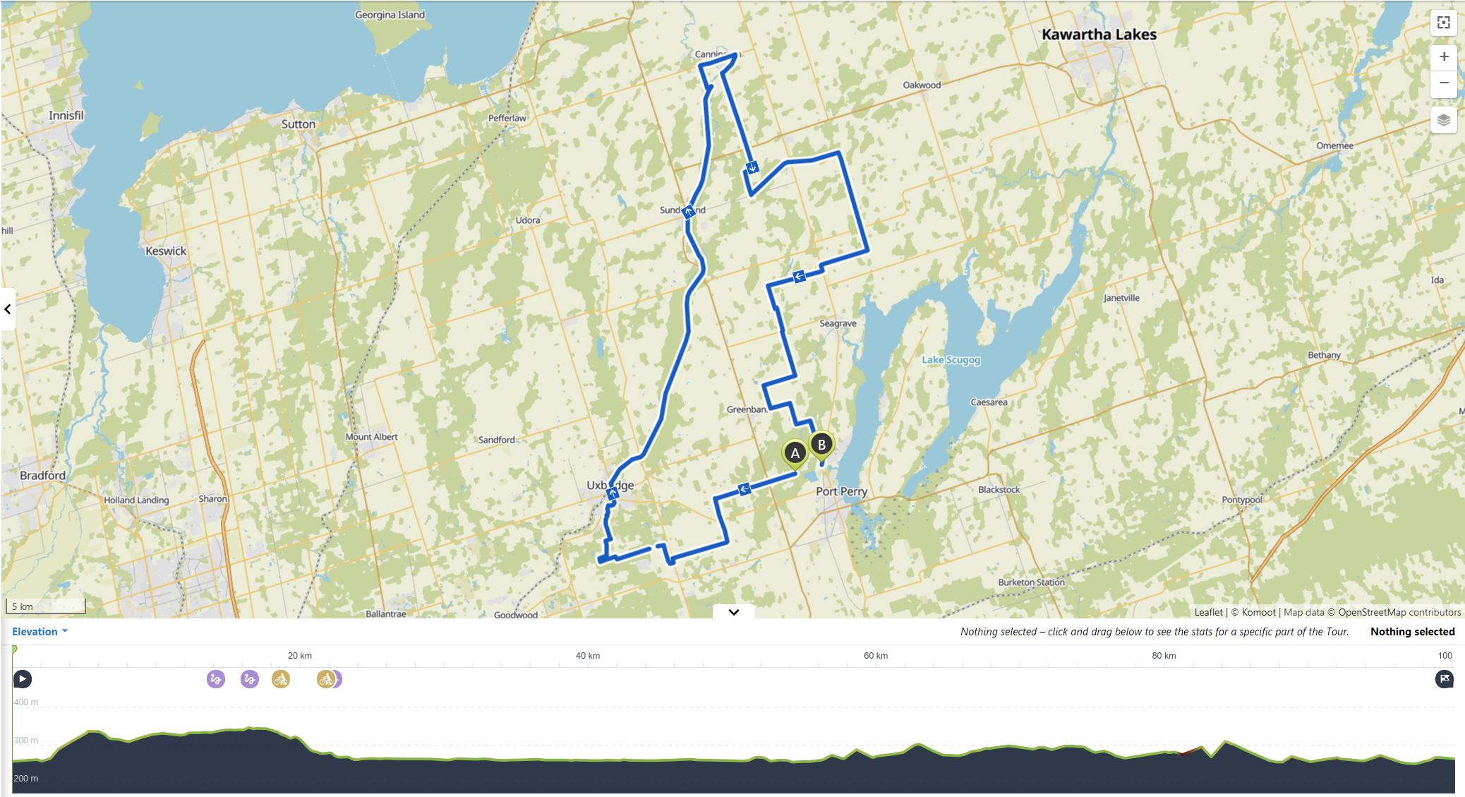 Durham Destroyer The Rookie Komoot map and elevation profile.