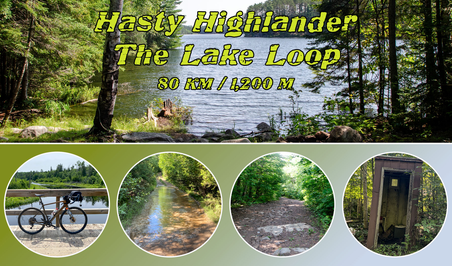 Hasty Highlander Gravel Bike Route Cover Photo