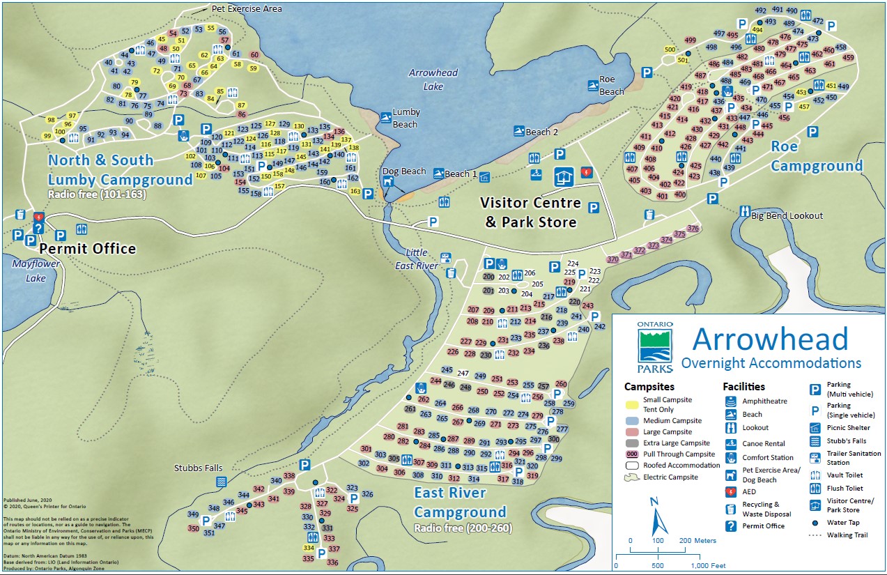 Arrowhead Park Map